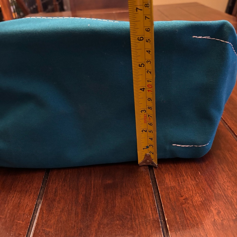L.L. Bean Vintage 90’s Boat and Tote Canvas Bag No Monogram Magenta & Teal Med - Picture 12 of 14
